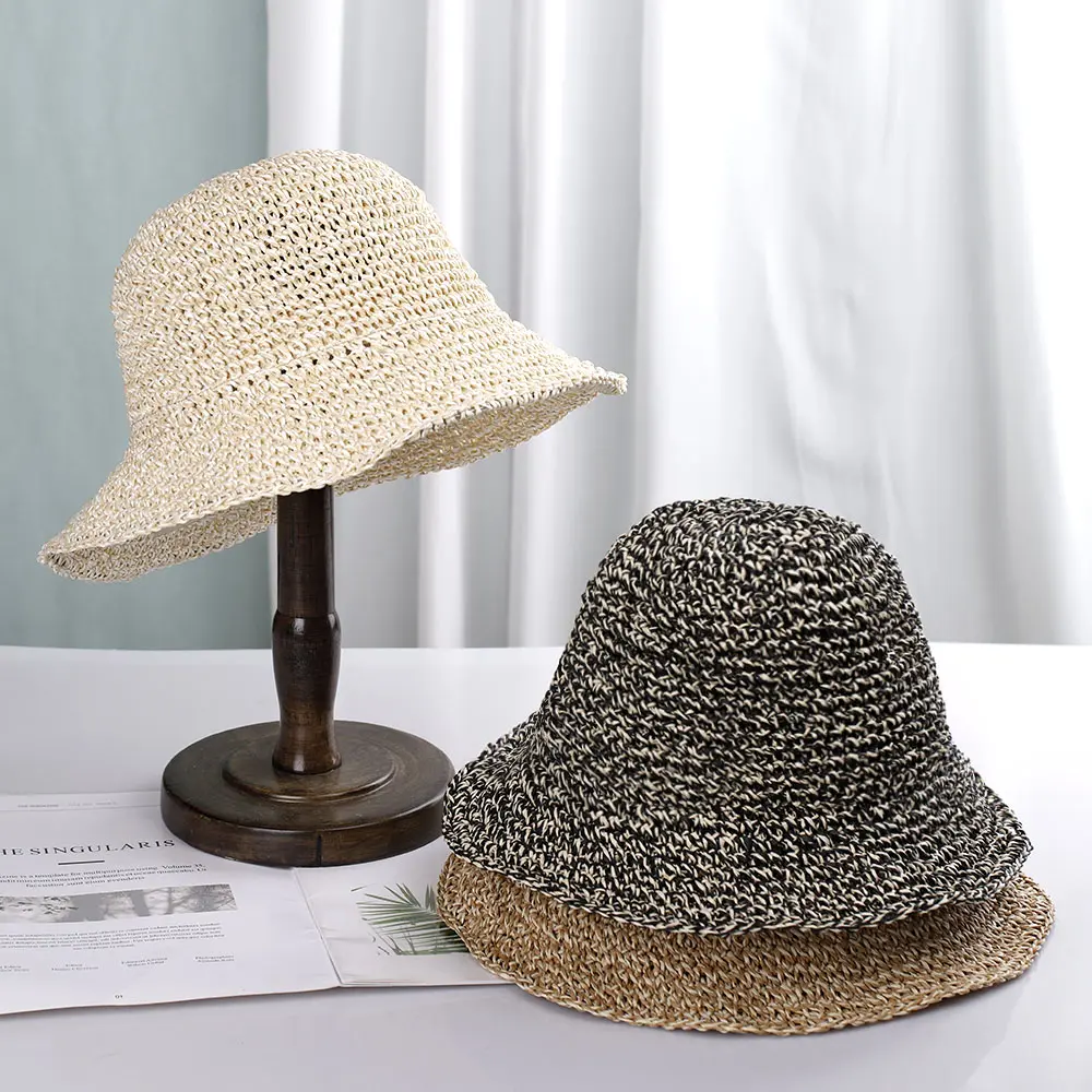 2022 Color mixing simplicity caps Women's summer hat Women's cap Straw hat Golf cap sun hats Men's panama hat beach Women hat