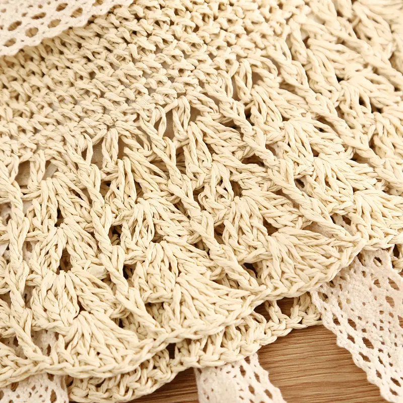 New 2021 summer sun hat bow Raffia hat Visor Temperament  Straw hats Women's Sea beach vacation leisure sunscreen hats for girls