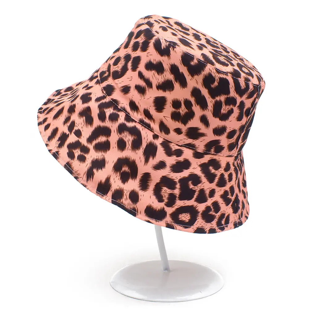 Summer Sun Protection Bucket Hat for Men Women Panama Cap Print Hip Hop Gorros Fishing Fisherman Hat Double Side Wear Fashion