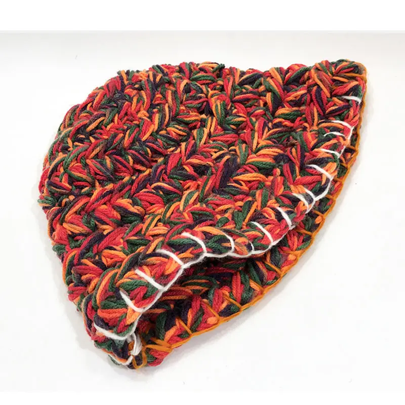2020 New Winter Knitted Panama Hat Women Fashion colour Warm Breathable Bucket Hats Female Outdoor Basin Hat Sunscreen Sun Caps