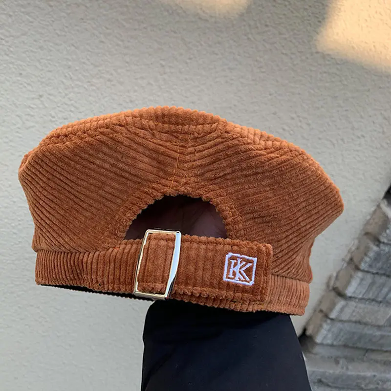 2020 Hat winter women's fashion Beret cap Girl's Vintage Artist Painter Hat Winter Autumn Embroidery K Wool hat cap adjustable