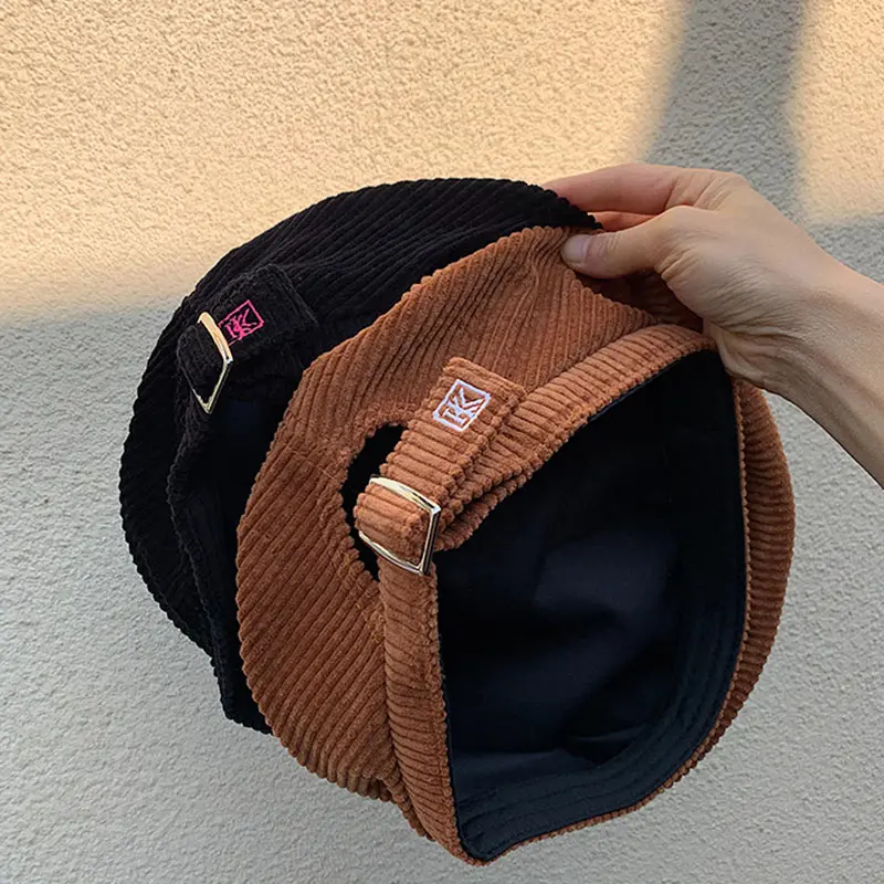 2020 Hat winter women's fashion Beret cap Girl's Vintage Artist Painter Hat Winter Autumn Embroidery K Wool hat cap adjustable