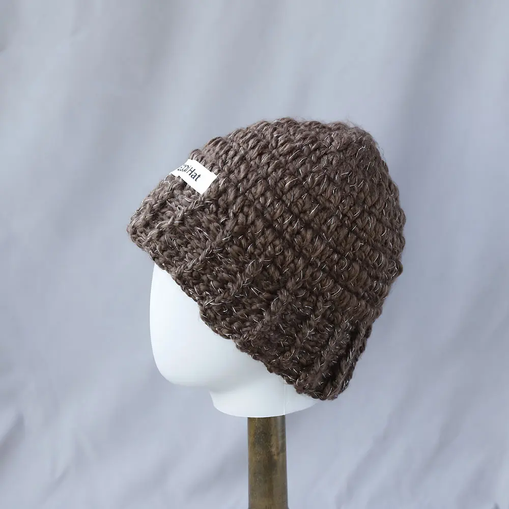 2025 new Autumn Winter Colored Handmade Knitted Bucket Hats Versatile Crochet Thick Women Fisherman Hats