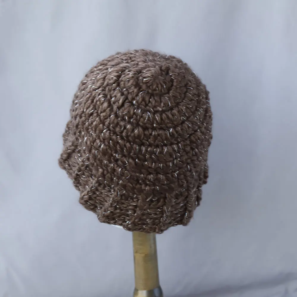 2025 new Autumn Winter Colored Handmade Knitted Bucket Hats Versatile Crochet Thick Women Fisherman Hats