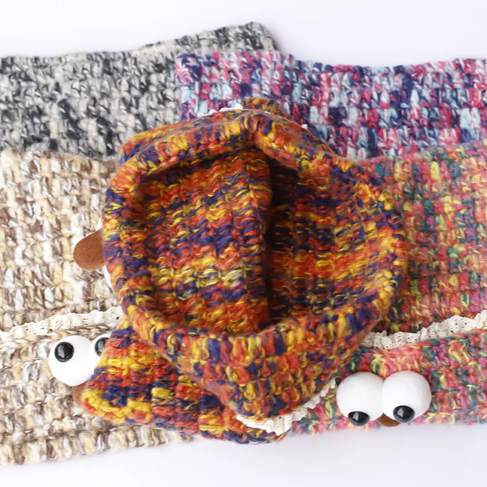 New cute Crochet Korean Handmade Bucket Hat Women Weaving Knitted Hat Y2k Fashion Flowers Autumn Winter Beanies Basin Cap