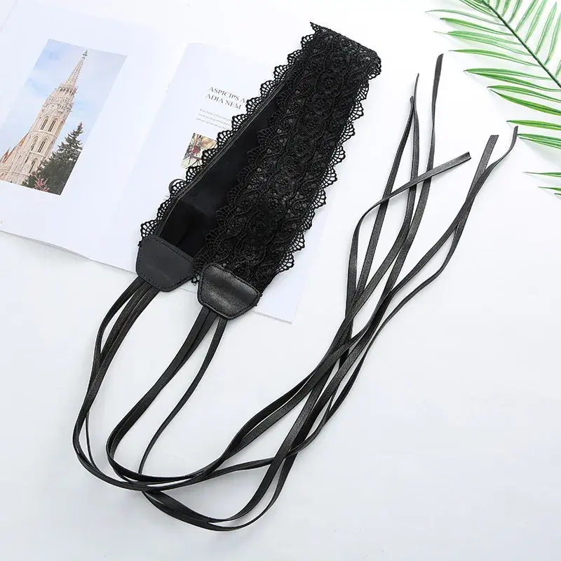 Black Lace Corset Belts for Women Vintage Bow Faux Leather Wide Waistband Lady Dress Shirt Decorative Straps Cummerbunds