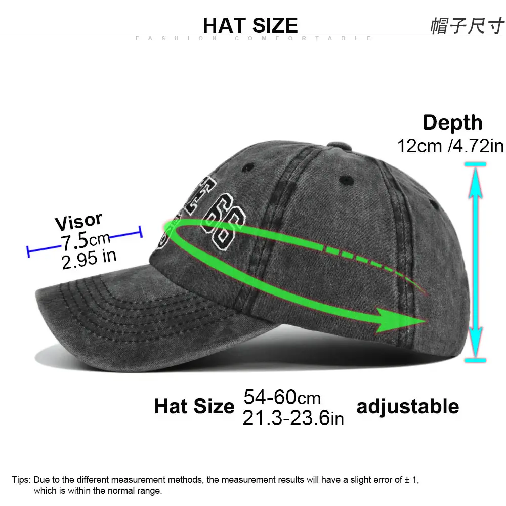 Fashion Washed Cotton Baseball Caps for Men Women Retro Letter Embroidery Hip Hop Hats Outdoor Sports Sunscreen Snapback Sun Hat