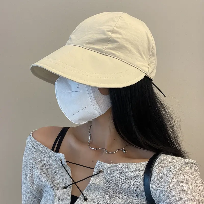 Summer Hats For Women Foldable Sun Hat Pearl Flower Visor Suncreen Floppy Cap Female Outdoor Casual Baseball Cap