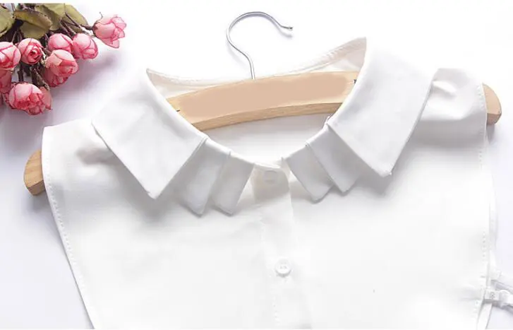 White Women Multilayer Fake Collar Spring Winter Sweater False Collar Detachable Ladies Girls Shirt Collar