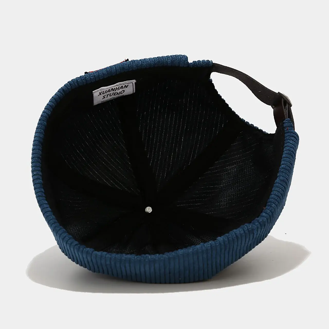 Winter Corduroy Brimless Hats for Men Women Solid Color Dome Adjustable Melon Caps Retro Hip Hop Streetwear Caps