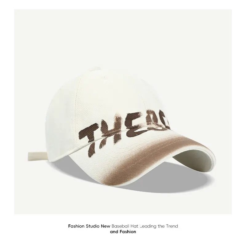 Retro Letter Baseball Caps Outdoor Casual Sports Streetwear Hip Hop Hats Unisex Adjustable Sunshade Duck Tongue Caps