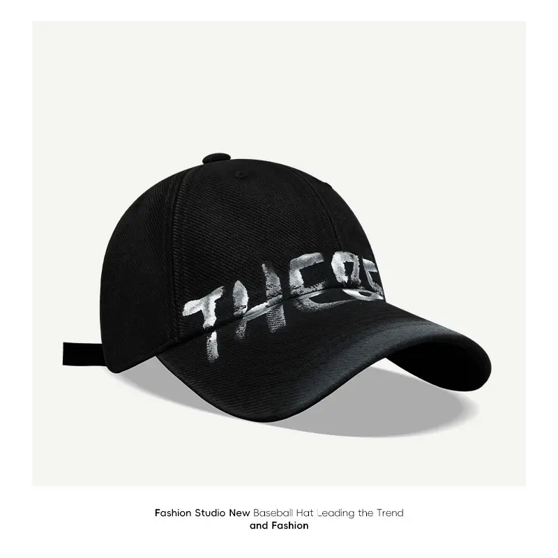 Retro Letter Baseball Caps Outdoor Casual Sports Streetwear Hip Hop Hats Unisex Adjustable Sunshade Duck Tongue Caps