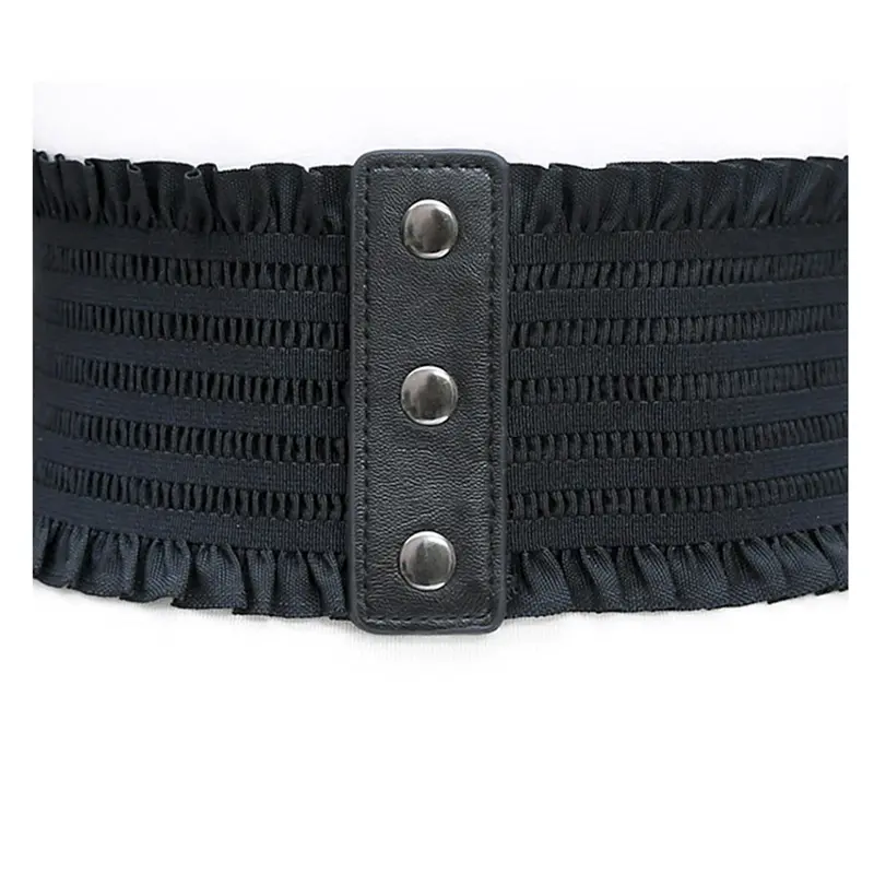 Bowknit Bandage Ladies Dress Belt Elastic Wide Women Corset Belt New Fashion Brown Black Female Waist Belt Waistband