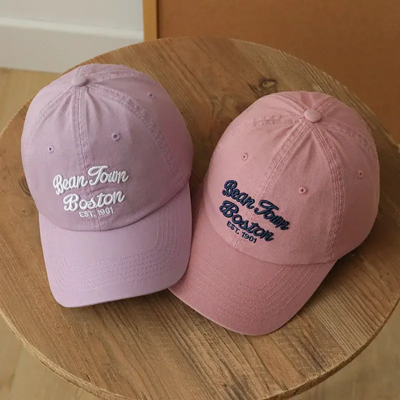 Retro Letter Embroidery Baseball Caps for Women Fashion Outdoor Sports Sunshade Hats Unisex Hip Hop Streetwear Peaked Hats