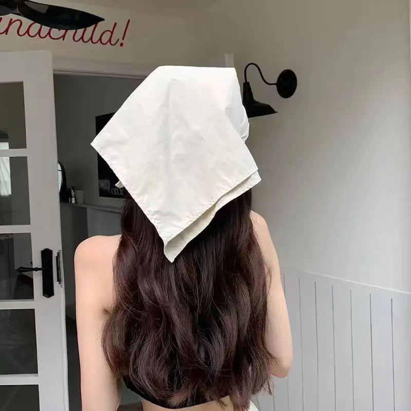 Summer Quick Drying Headscarf Baseball Caps for Women Solid Color Outdoor Neck Protection Hats Korean Girl Sunscreen Caps