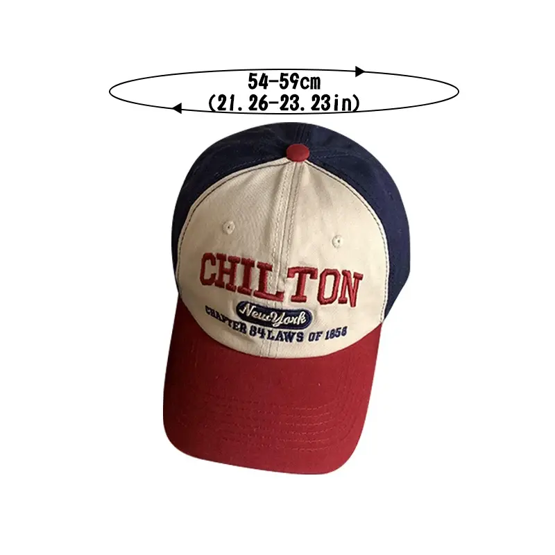 New Patchwork Letter Baseball Caps for Women Retro Streetwear Hip Hop Snapback Hats Outdoor Sports Sunshade Peaked Hats