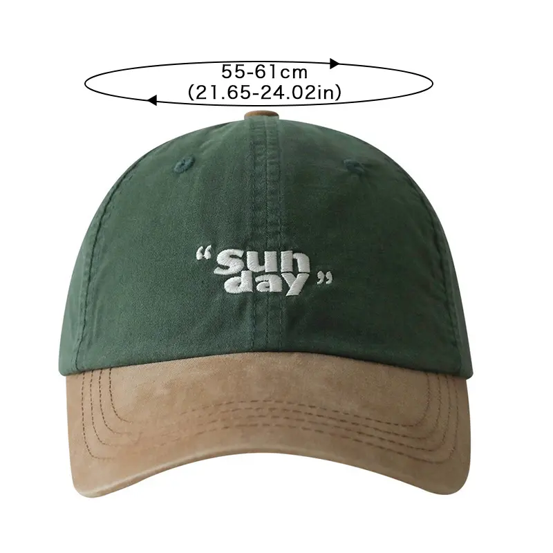Fashion Patchwork Color Baseball Caps Women Men Vintage Soft Cotton Adjustable Peaked Hats Korean Outdoor Sports Casual Sun Hats
