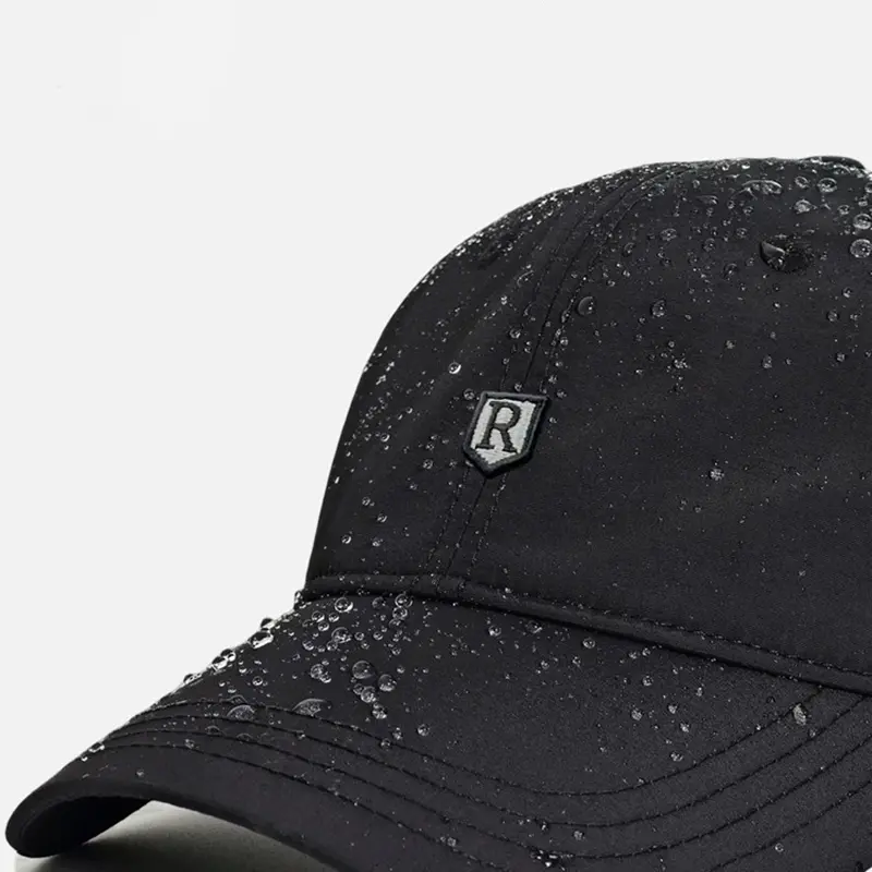 R Letter Baseball Caps for Men Summer Quick Drying Solid Color Thin Peaked Hats Male Outdoor Sports Sunscreen Duck Tongue Caps