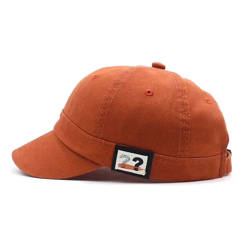 Short Brim Baseball Caps for Man Adjustable Simple Solid Color Sunshade Duck Tongue Caps Women Outdoor Sports Sun Visor Hats