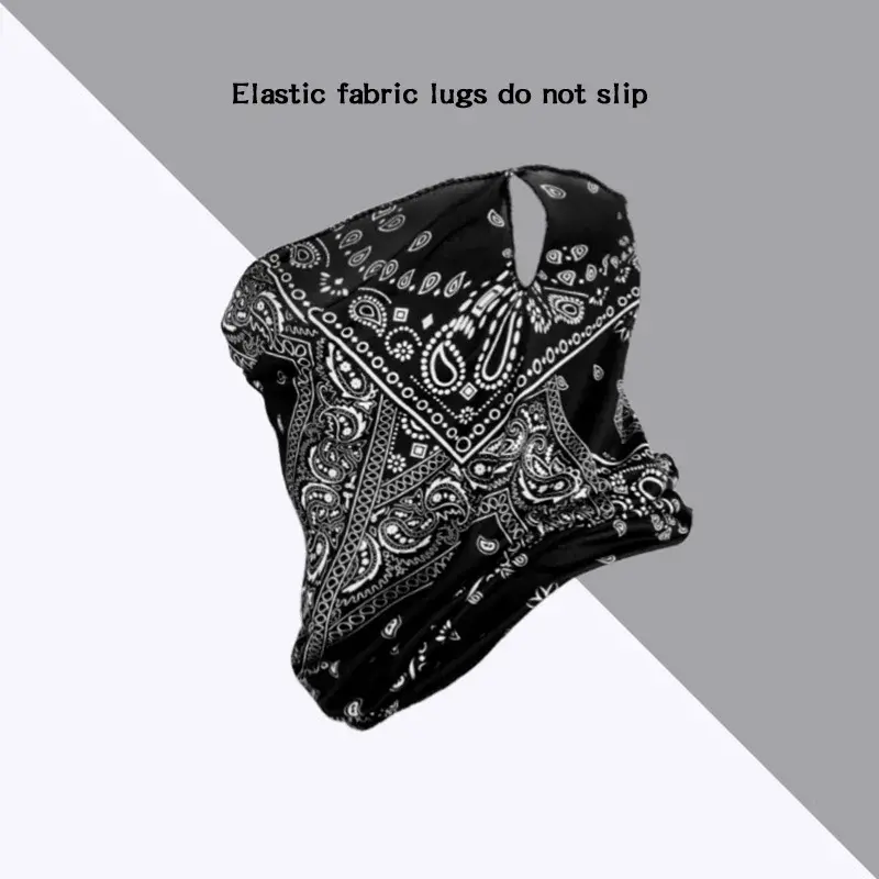 Full Print Summer Mask for Men Women Thin Neck Face UV Protection Scarf Outdoor Sports Cycling Sunshade Face Covers