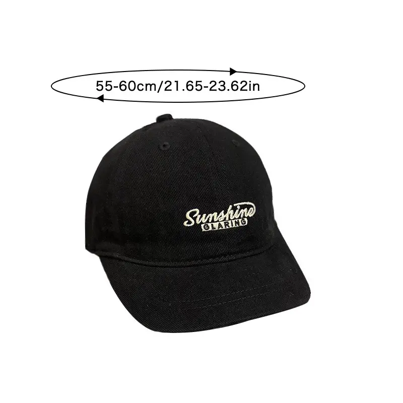 Summer Short Brim Baseball Caps for Women Men Fashion Embroidery Letter Snapback Hip Hop Hats Cotton Outdoor Sport Sunscreen Hat
