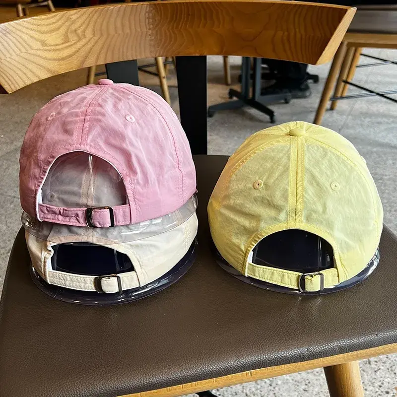 Fashion Letter Summer Baseball Caps for Women Korean Quick Dry Thin Peaked Hats Outdoor Sports Lady Girl Sunshade Sun Visors