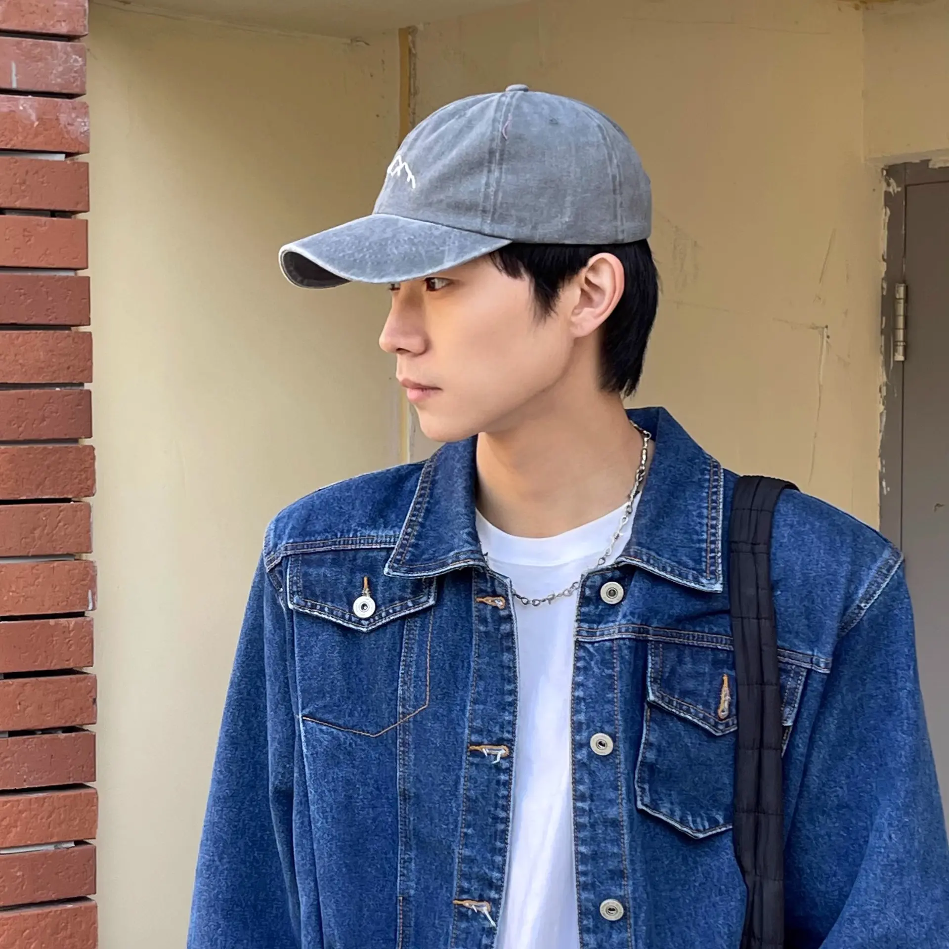 Fashion Embroidery Baseball Caps for Men Women Retro Solid Color Cotton Duck Tongue Caps Outdoor Sports Sunshade Hats