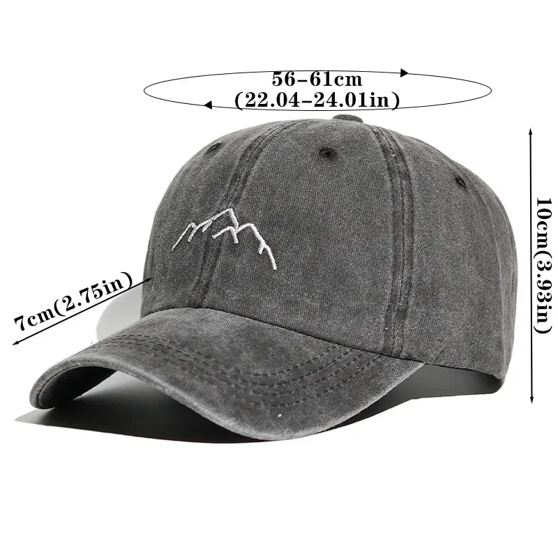 Fashion Embroidery Baseball Caps for Men Women Retro Solid Color Cotton Duck Tongue Caps Outdoor Sports Sunshade Hats