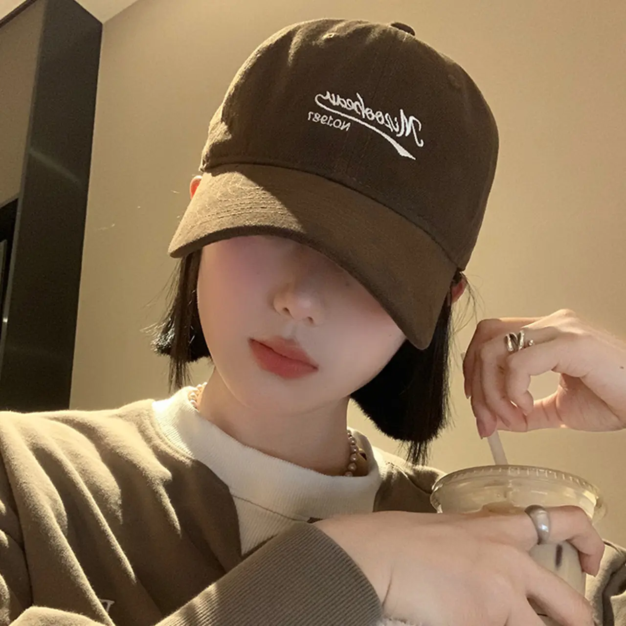 Fashion Letter Embroidery Baseball Cap for Women Men Solid Color Casual Snapback Hats Unisex Outdoor Sports Sunscreen Peaked Hat