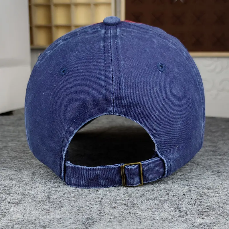 Retro Washed Cotton Baseball Caps for Men Hip Hop Embroider Letter Duck Tongue Caps Outdoor Streetwear Sunscreen Sun Hats