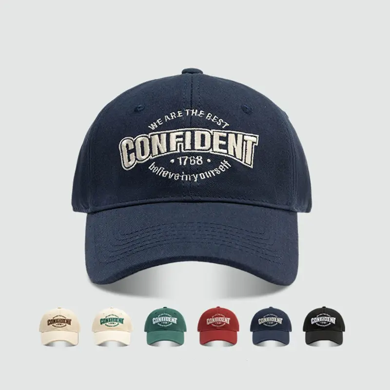 Letter Hip Hop Hats for Women Men Fashion Solid Color Cotton Baseball Caps Unisex Outdoor Sports Sunshade Peaked Hats
