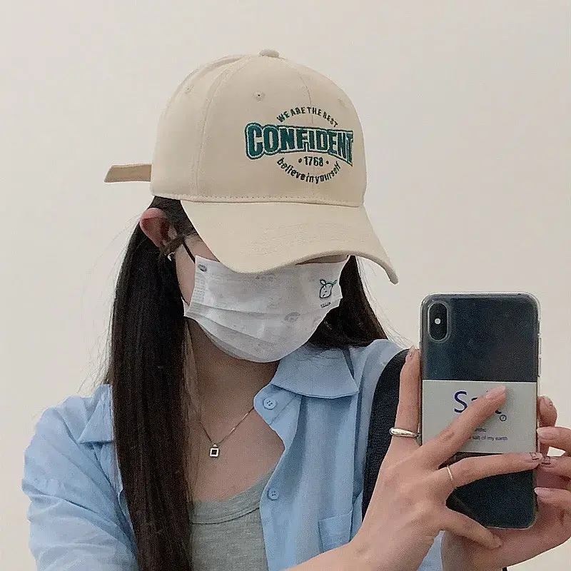Letter Hip Hop Hats for Women Men Fashion Solid Color Cotton Baseball Caps Unisex Outdoor Sports Sunshade Peaked Hats