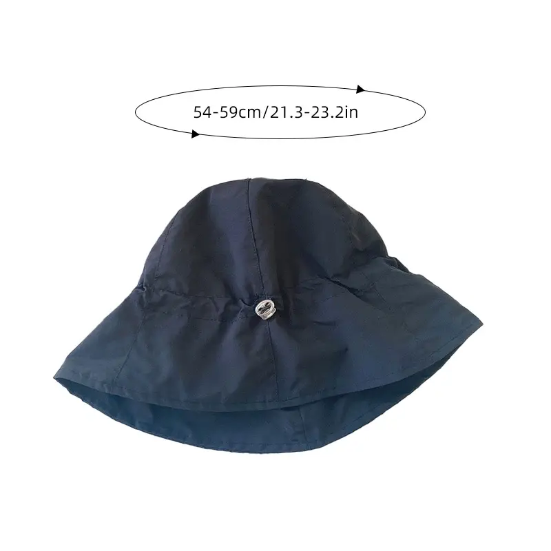 Solid Color Summer Women Bucket Hats Quick Drying Thin Drawstring Fisherman Caps Japanese Girl Outdoor Anti-UV Basin Caps