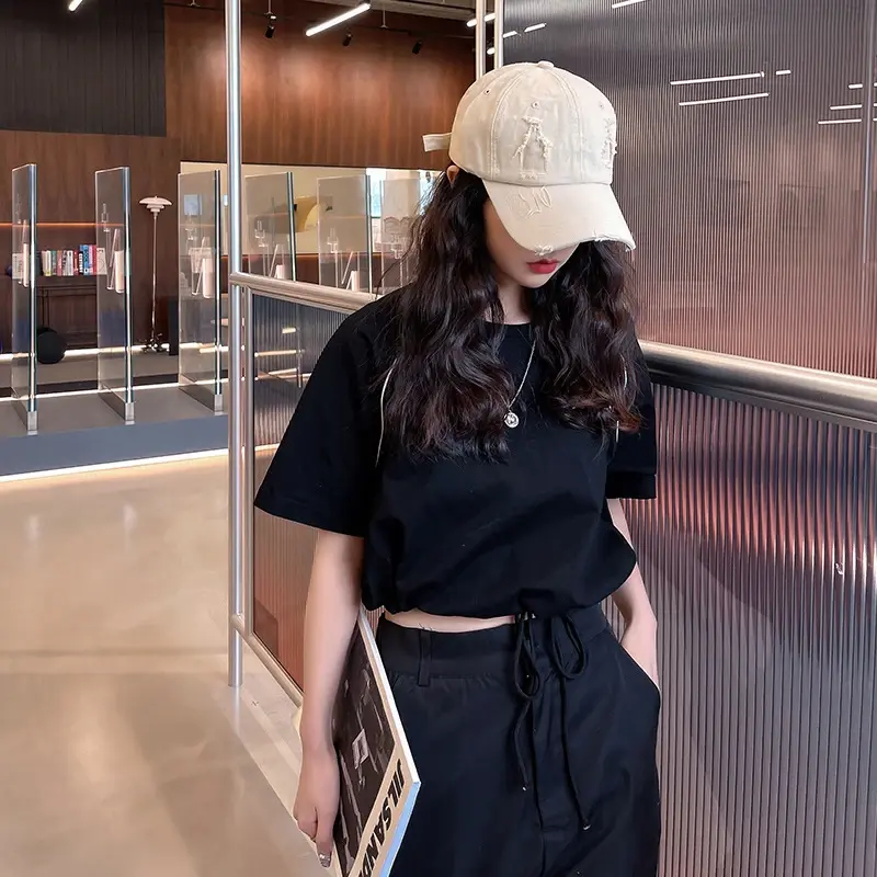 Hip Hop Holes Baseball Caps for Women Men Solid Color Soft Cotton Streetwear Peaked Hats Fashion Outdoor Sports Sunshade Hats