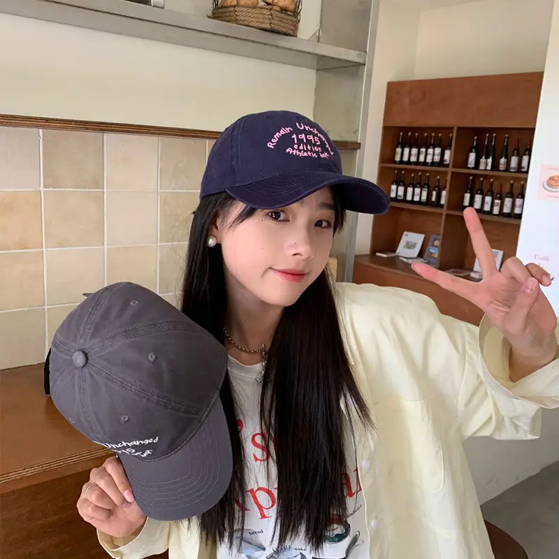 Fashion Embroidery Baseball Caps Unisex Adjustable Outdoor Sun Visor Hats Soft Top Cotton Streetwear Hip Hop Hats