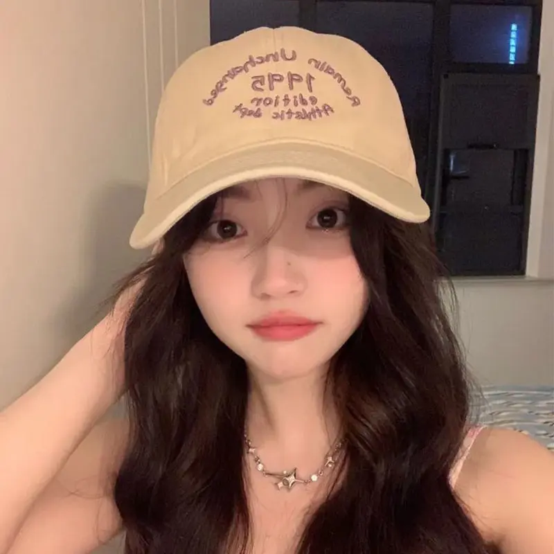Fashion Embroidery Baseball Caps Unisex Adjustable Outdoor Sun Visor Hats Soft Top Cotton Streetwear Hip Hop Hats