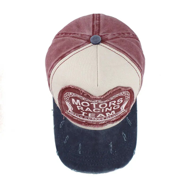 Retro Patchwork Letter Baseball Caps for Men Women Fashion Hip Hop Snapback Hats Outdoor Sports Sunscreen Peaked Hats