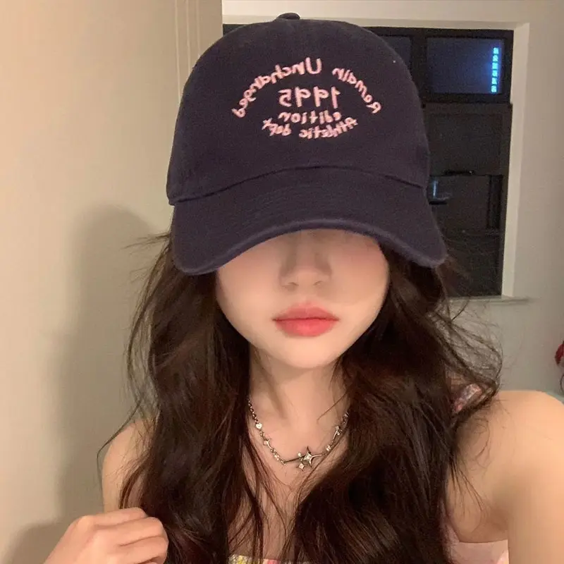 Fashion Embroidery Baseball Caps Unisex Adjustable Outdoor Sun Visor Hats Soft Top Cotton Streetwear Hip Hop Hats