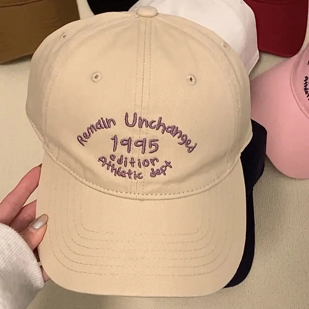 Fashion Embroidery Baseball Caps Unisex Adjustable Outdoor Sun Visor Hats Soft Top Cotton Streetwear Hip Hop Hats