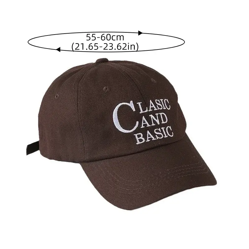 Fashion Letter Embroidery Baseball Caps Unisex Solid Color Snapback Hip Hop Hats Casual Outdoor Sports Sunshade Peaked Hats