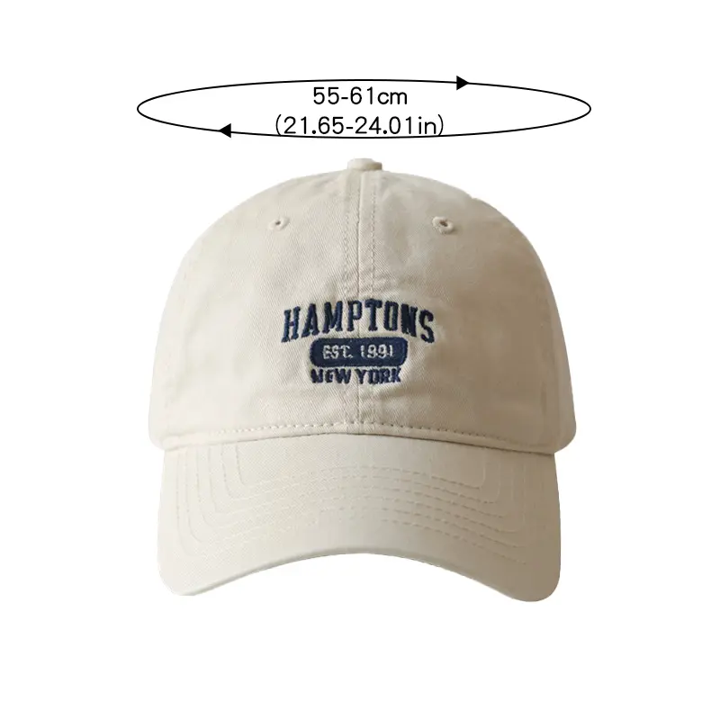 Embroidery Letter Baseball Caps for Women Men Retro Cotton Adjustable Snapback Hats Solid Color Casual Outdoor Sun Hats