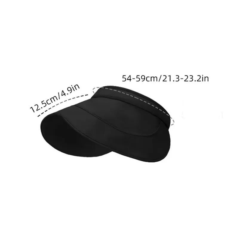 Large Brim Sun Hats for Women Summer Empty Top Sunscreen Ponytail Caps Korean Girl Outdoor Travel Beach UV Protection Hats