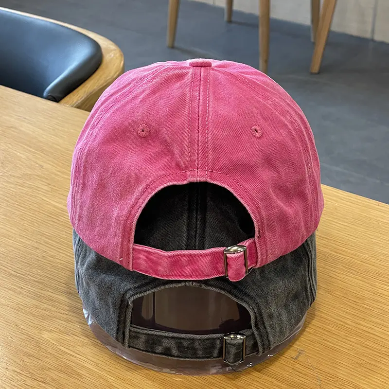 Embroidery Letter Baseball Caps for Women Soft Top Washed Cotton Hip Hop Snapback Hats Outdoor Sports Girl Sunscreen Hats