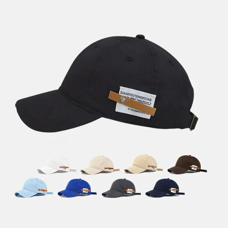 Retro Solid Color Baseball Caps for Women Men Spring Summer Cotton Adjustable Snapback Hats Outdoor Sunscreen Duck Tongue Caps