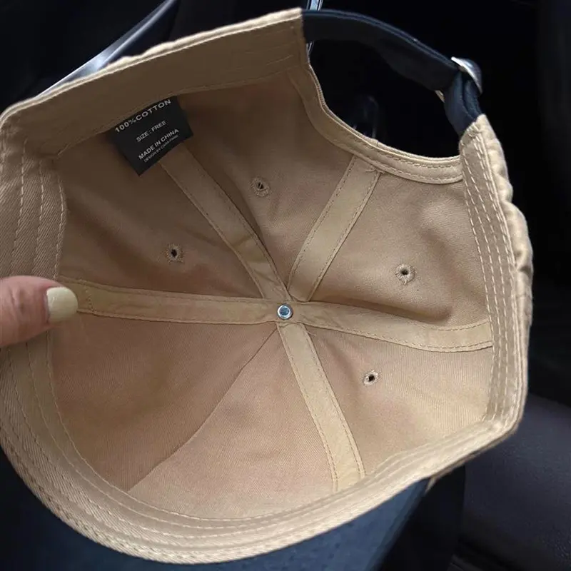 Fashion Patchwork Letter Baseball Caps for Women Soft Top Cotton Duck Tongue Caps Outdoor Sports Sunscreen Peaked Hats