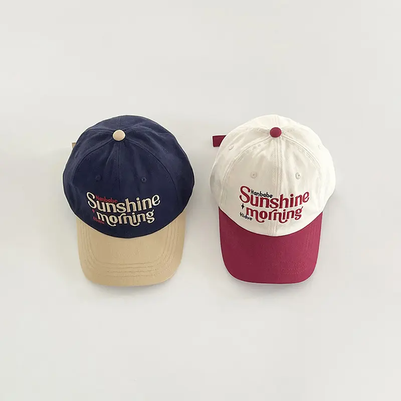Retro Patchwork Letter Baseball Caps for Women Men Fashion Hip Op Duck Tongue Caps Cotton Outdoor Sports Sunscreen Peaked Hats