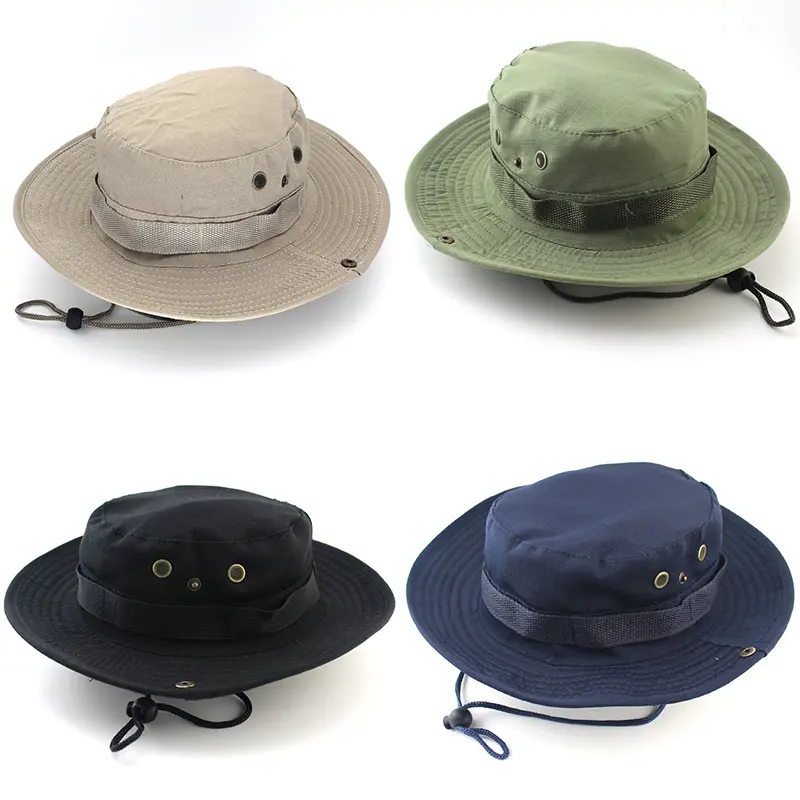 Summer Bucket Hat Men Women Outdoor Fishing Hiking Riding Fisherman Cap Anti-UV Large Brim Panama Sun Hats