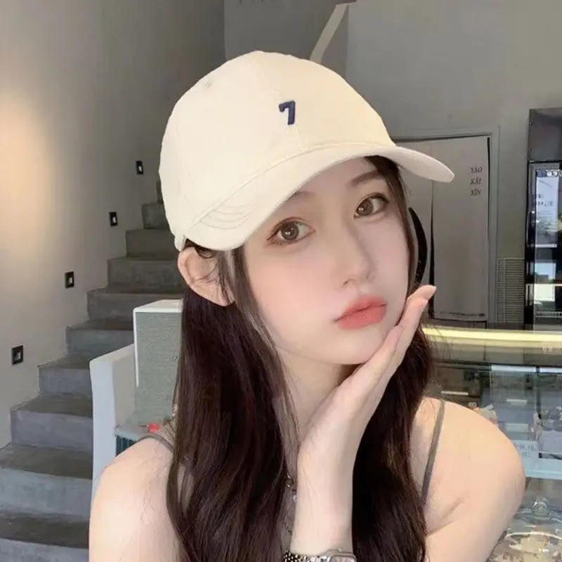 Number Embroidery Baseball Caps for Men Women Streetwear Hip Hop Soft Top Snapback Hats Outdoor Sports Sunshade Peaked Hats