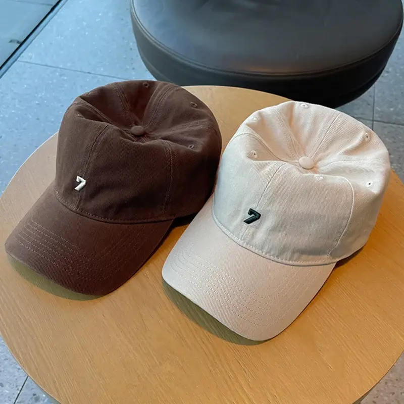 Number Embroidery Baseball Caps for Men Women Streetwear Hip Hop Soft Top Snapback Hats Outdoor Sports Sunshade Peaked Hats
