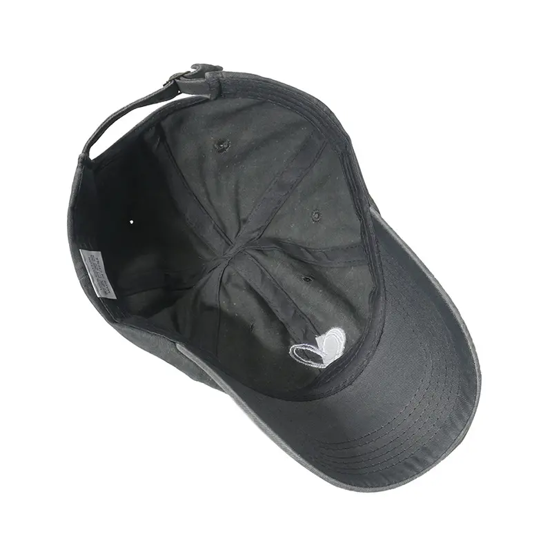 Love Heart Embroidery Baseball Caps for Women Men Retro Washed Cotton Snapback Couple Hats Outdoor Hip Hop Sunshade Peaked Hats